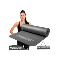 Коврик для фитнеса и йоги EasyFit NBR 10 мм Серый (EF-1919-GY)