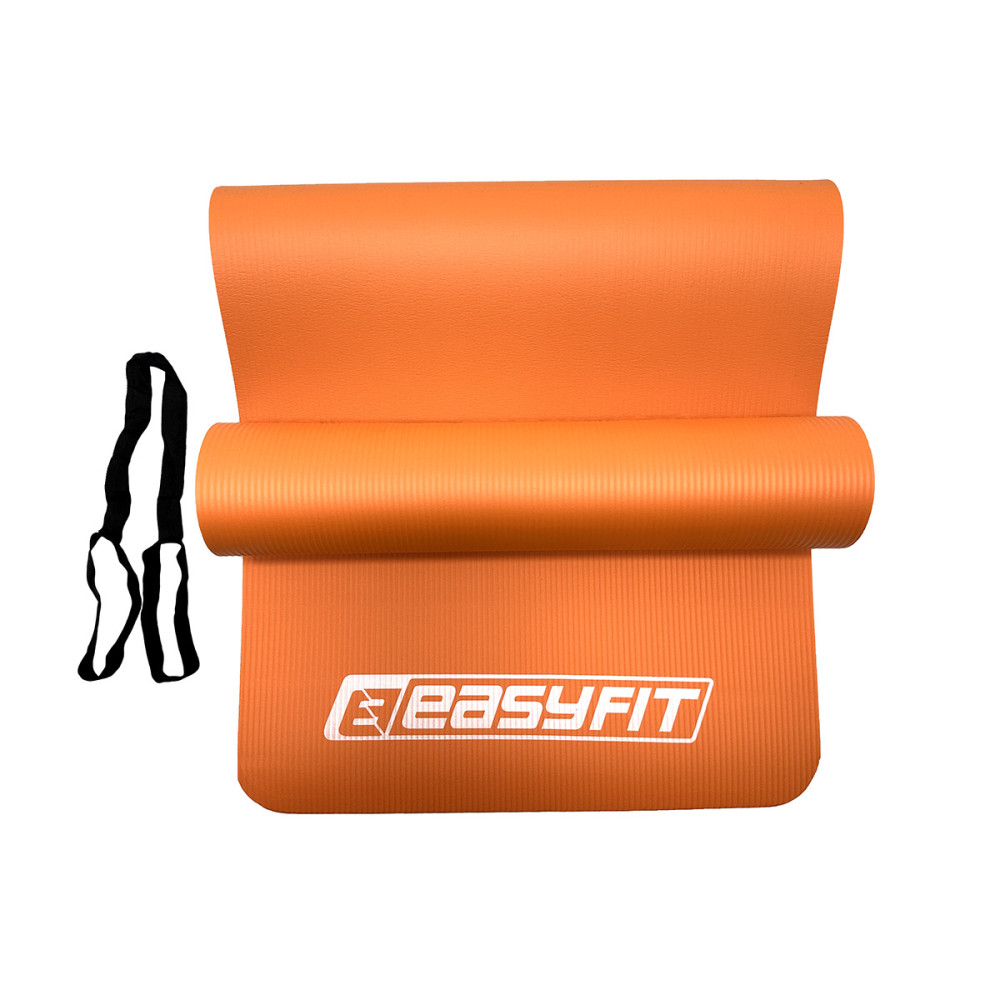Килимок для фітнесу та йоги EasyFit NBR 10 мм Помаранчевий (EF-1919-OR)