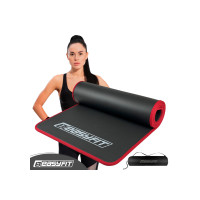 Коврик для йоги и фитнеса EasyFit Flex Pro с красным кантом (EF-19192-BK)