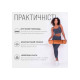 Килимок для йоги та фітнесу EasyFit TPE+TC 6 мм двошаровий + Чохол персиковий-коричневий (EF-1924s-PHBN)