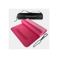 Килимок для йоги та фітнесу EasyFit TPE+TC 6 мм двошаровий + Чохол рожевий (EF-1924s-PP)