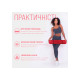 Коврик для йоги и фитнеса EasyFit TPE+TC 6 мм двухслойный + Чехол красный с черным (EF-1924s-RB)