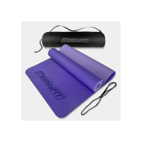 Коврик для йоги і фітнесу EasyFit TPE+TC 6 мм двошаровий + Чехол сиреневий (EF-1924s-VV)