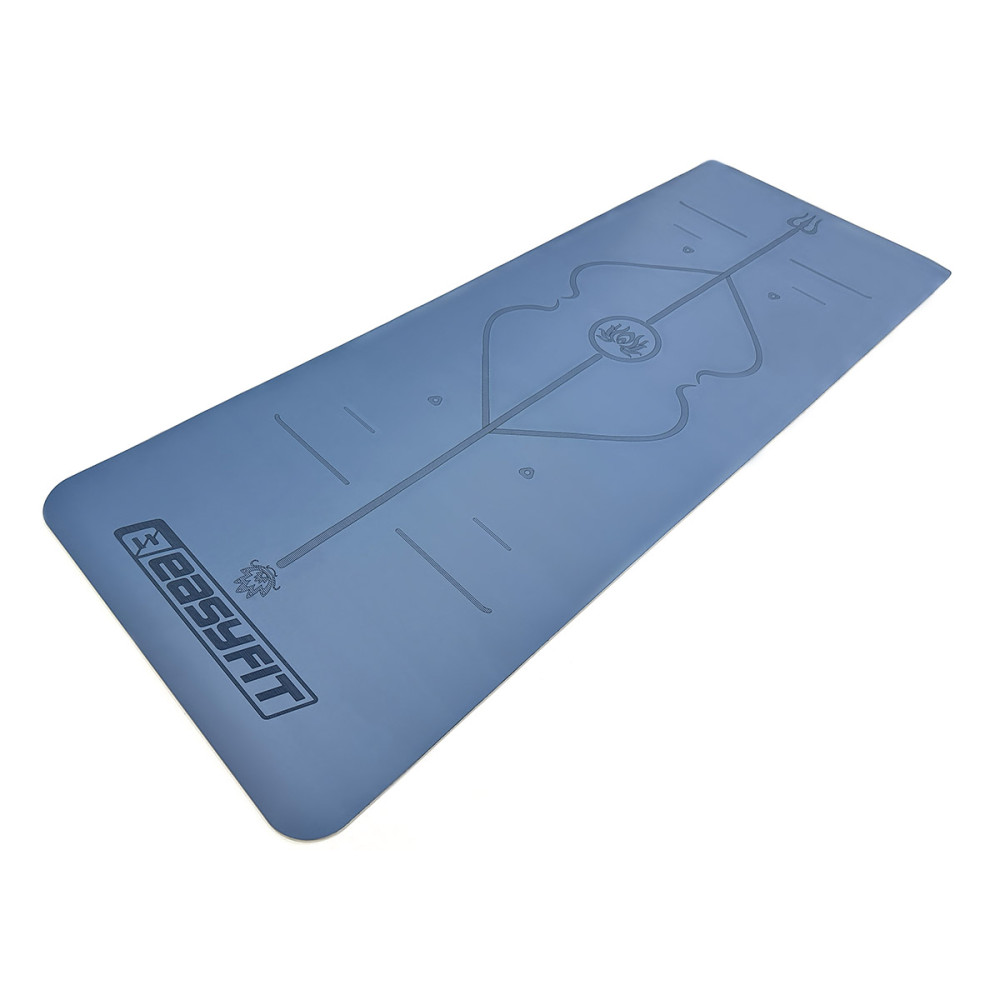 Коврик для йоги професійний EasyFit Pro каучук 5 мм Голубий (EF-1925-1-BL)