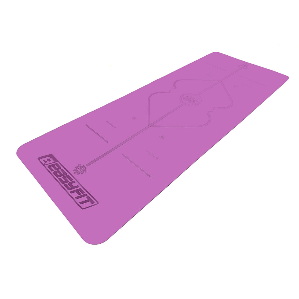 Коврик для йоги професійний EasyFit Pro каучук 5 мм Фіолетовий (EF-1925-1-V)