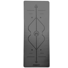 Коврик для йоги профессиональный EasyFit Pro каучук 5 мм Черный (EF-1925-BK)