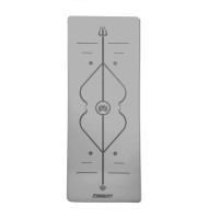 Коврик для йоги профессиональный EasyFit Pro каучук, 184 x 68 см, 5 мм серый (EF-1925-GY)