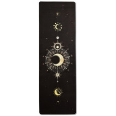 Коврик для йоги EasyFit BlackMoon (замша-каучук) черный (EF-1926-2)