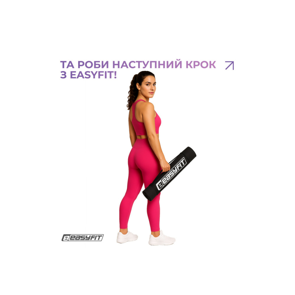 Килимок для фітнесу EasyFit EVA 183*61*3 мм чорний (EF-1927-BK)