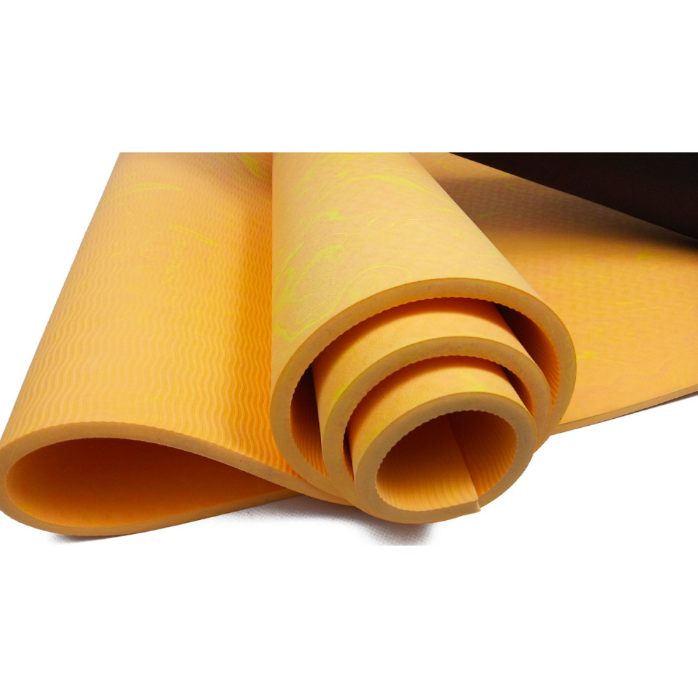 Коврик для йоги та фітнесу EasyFit PER Premium Mat 8 мм + Чехол оранжевий (EF-1930s-1-O)