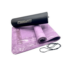 Коврик для йоги и фитнеса EasyFit PER Premium Mat 8 мм + Чехол фиолетовый (EF-1930s-1-V)