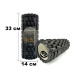 Масажний ролик EasyFit Grid Roller 33 см v.1.1 Чорний (EF-2020-BK)
