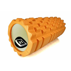 Массажный ролик EasyFit Grid Roller 33 см v.1.1 Оранжевый (EF-2020-OR)