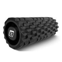Массажный ролик EasyFit Grid Roller 33 см v.1.1 Черный (EF-2020a-BK)