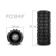 Масажний ролик EasyFit Grid Roller 33 см v.1.1 Чорний (EF-2020a-BK)