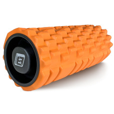 Массажный ролик EasyFit Grid Roller 33 см v.1.1 Оранжевый (EF-2020a-OR)