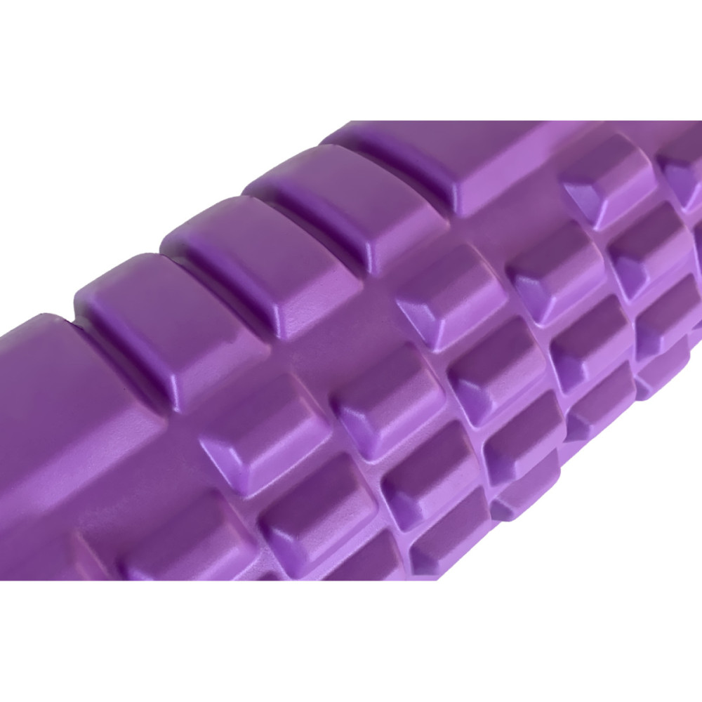 Масажний ролик EasyFit Grid Roller 33 см v.1.1 Фіолетовий (EF-2020a-V)