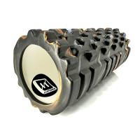 Масажний ролик EasyFit Grid Roller 33 см v.1.1 Multi Чорний (EF-2021-BK)