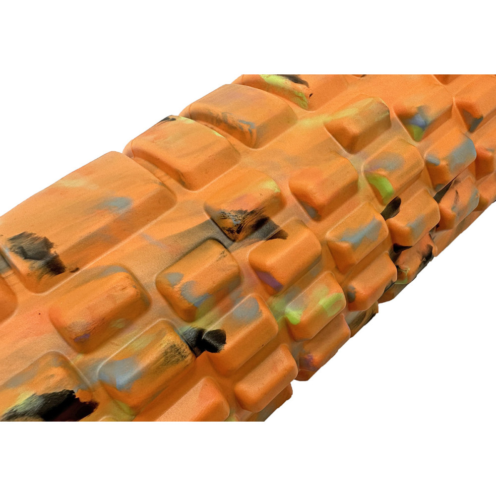 Масажний ролик EasyFit Grid Roller 33 см v.1.1 Multi Помаранчевий (EF-2021-OR)