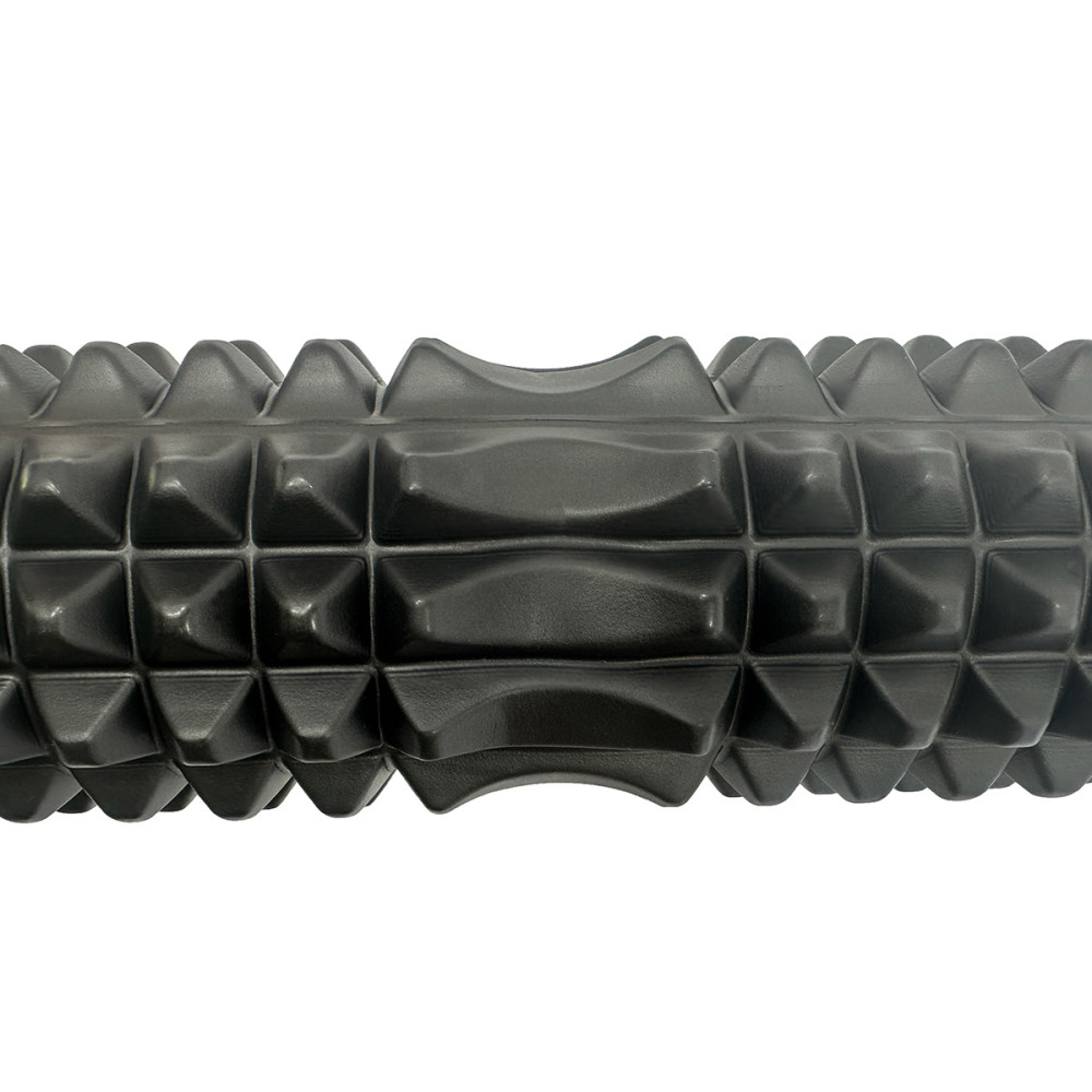 Массажный ролик EasyFit Grid Roller 33 см v.1.2 Черный (EF-2022-BK)