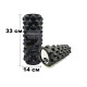 Масажний ролик EasyFit Grid Roller Extreme 33 см Чорний (EF-2023-BK)