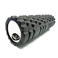 Масажний ролик EasyFit Grid Roller 45 см v.2.1 Чорний (EF-2027-BK)