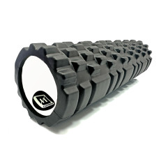 Масажний ролик EasyFit Grid Roller 45 см v.2.1 Чорний (EF-2027-BK)