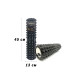 Масажний ролик EasyFit Grid Roller 45 см v.2.2 Чорний (EF-2028-BK)