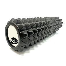 Масажний ролик EasyFit Grid Roller 45 см v.2.2 Чорний (EF-2028-BK)