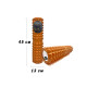 Масажний ролик EasyFit Grid Roller 45 см v.2.2 Помаранчевий (EF-2028-OR)