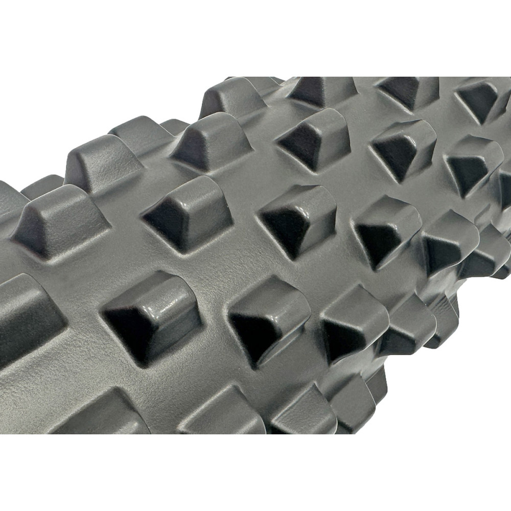 Масажний ролик EasyFit Grid Roller PRO 45 см Чорний (EF-2029-BK)