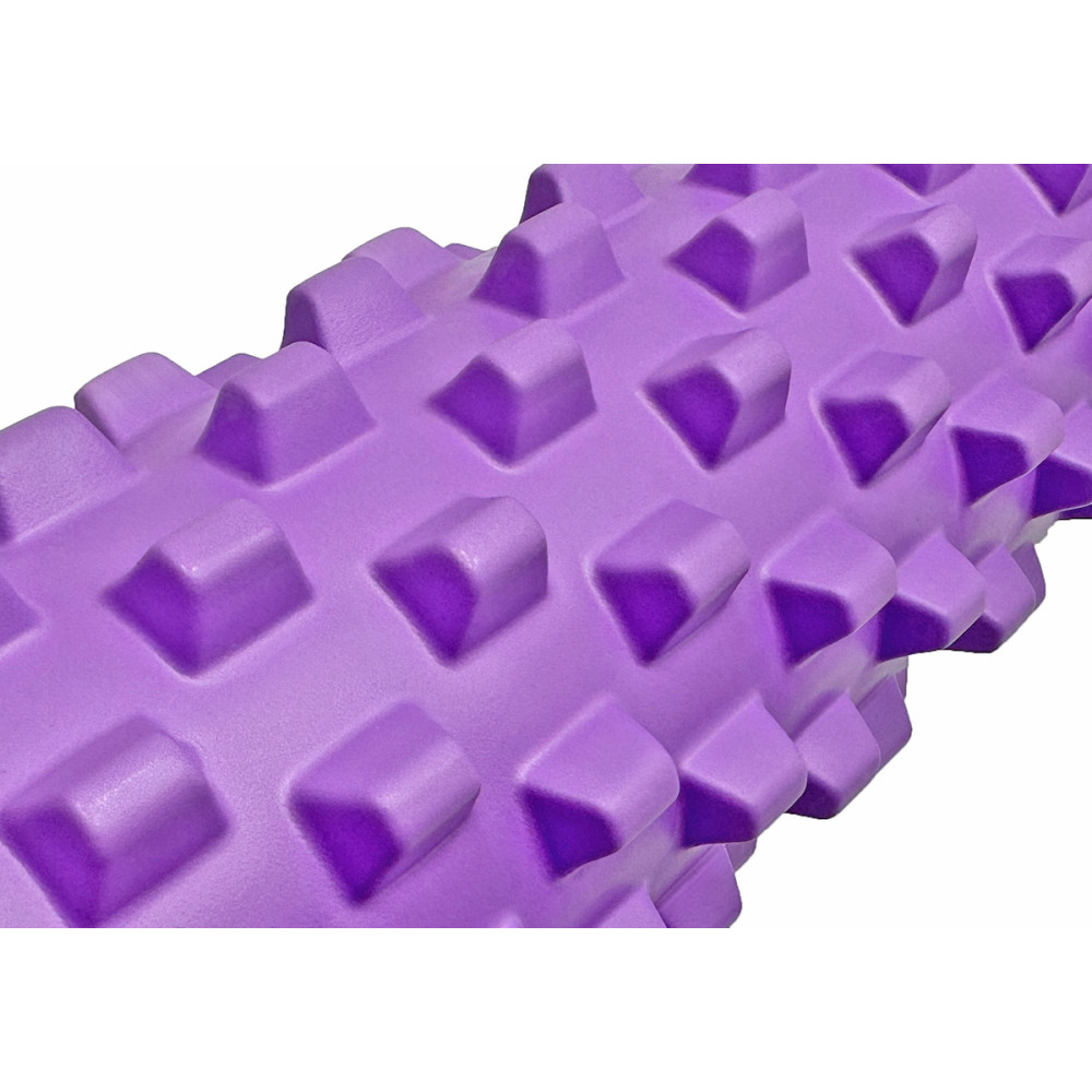 Масажний ролик EasyFit Grid Roller PRO 45 см Фіолетовий (EF-2029-V)