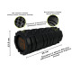 Масажний ролик EasyFit Solid Roller v.1.1s 33 см чорний (EF-2050-Bk)
