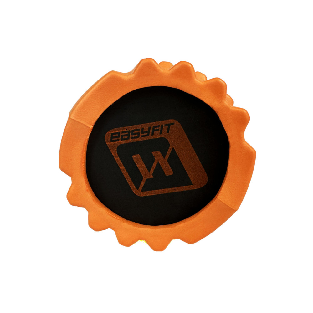 Масажний ролик EasyFit Solid Roller v.1.1s 33 см помаранчевий (EF-2050-Or)