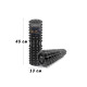 Масажний ролик EasyFit Solid Grid Roller 45 см v.2.2s чорний (EF-2053-BK)