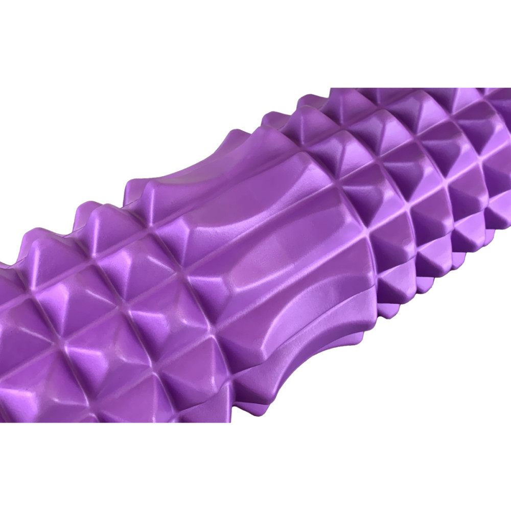 Массажный ролик EasyFit Solid Grid Roller 45 см v.2.2s фіолетовий (EF-2053-V)