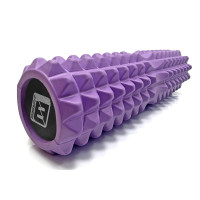 Массажный ролик EasyFit Solid Grid Roller 45 см v.2.2s фіолетовий (EF-2053-V)