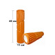 Масажний ролик EasyFit Foam Roller 45 см помаранчевий (EF-2030-BL)