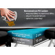 Масажний стіл EasyFit ZenRest-2 кушетка складана Чорна в чохлі (EF-2216-70)