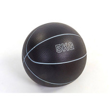 Медбол EasyFit MedicBall 5 кг медицинский мяч-слэмбол без отскока Черный (EF-8407-5)