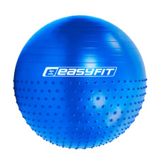Фитбол 75 см EasyFit Hybrid синий (фитбол полумассажный) (EF-3012-BL)