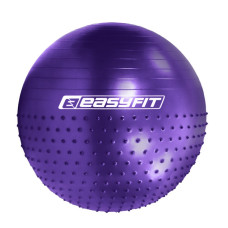 Фитбол 75 см EasyFit Hybrid фиолетовый (фитбол полумассажный) (EF-3012-V)