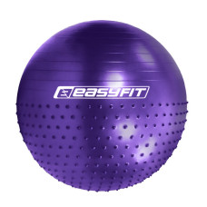 Фитбол 85 см EasyFit Hybrid фиолетовый (фитбол полумассажный) (EF-3013-V)