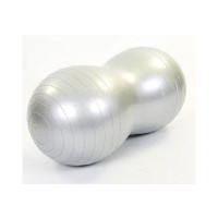 М'яч для фітнесу EasyFit Peanut 45х90 см сірий (фітбол горіх-арахіс) (EF-3022-GY)