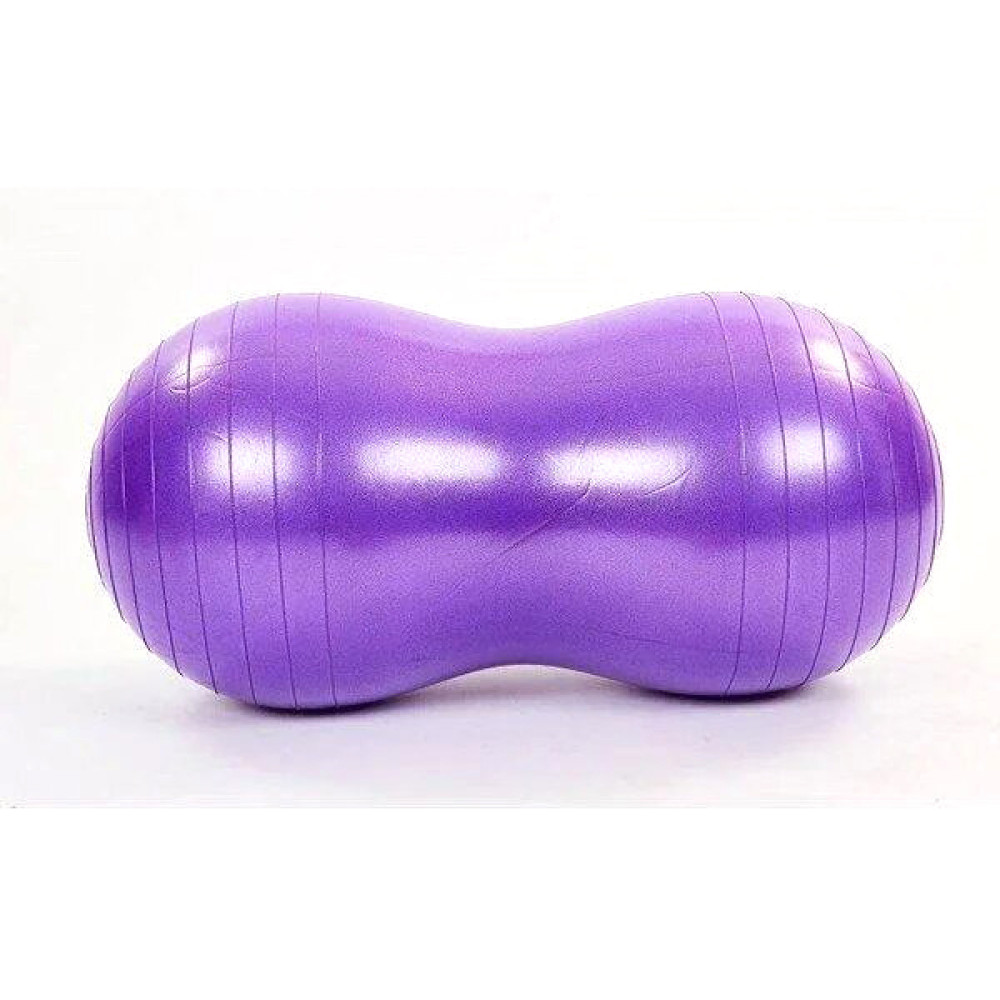 М'яч для фітнесу EasyFit Peanut 45х90 см фіолетовий (фітбол горіх-арахіс) (EF-3022-V)