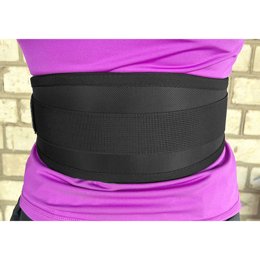 Пояс атлетичний EasyFit розмір XL 90-110 см Чорний (EF-0004-XL)