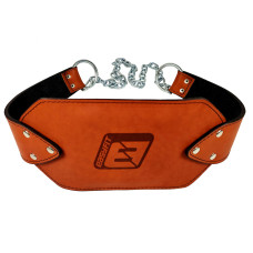 Пояс для отягощений EasyFit (кожа) до 200 кг коричневый (EF-DBC-200-BR)