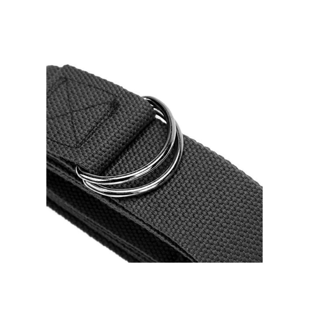 Ремінь для йоги EasyFit Чорний (EF-1830-BK)