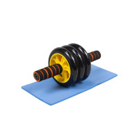Ролик для преса EasyFit з килимком Жовтий (3 колеса) (EF-1353-Y)