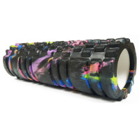 Масажний ролер EasyFit Grid Roller Multi 30 см чорний (EF-20161-BK)